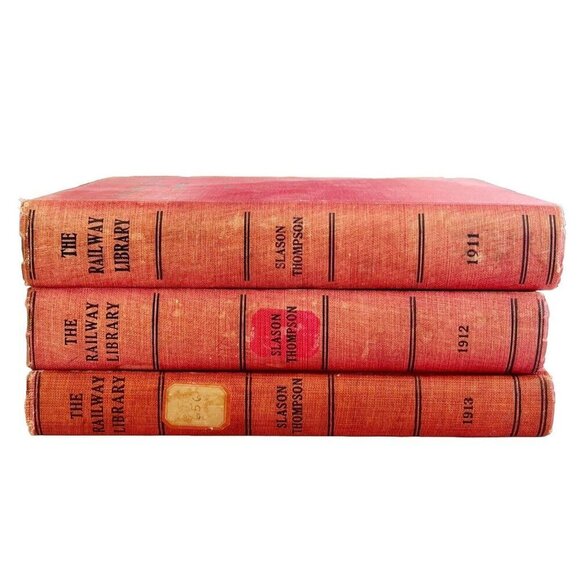 The Railway Library And Statistics 1911-1913 1st Editions HC Book Lot Of 3 E42 - Picture 3 of 8